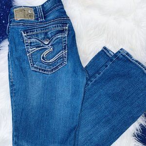 Womens silver jeans size 29